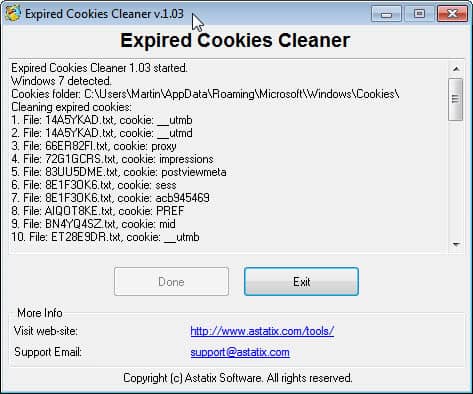 expired cookies cleaner