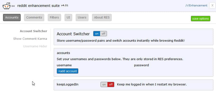 reddit account switcher