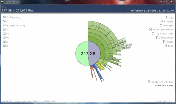 Hard Drive Pie Chart