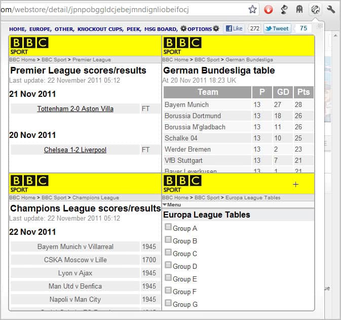 ultimate football results