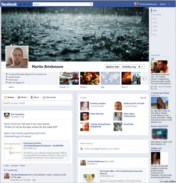 facebook timeline profile