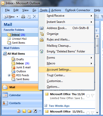 outlook pst files