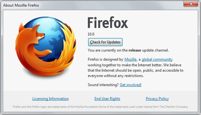 firefox 10 esr