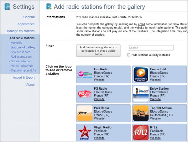 radio stations
