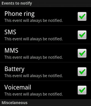 android desktop notifications