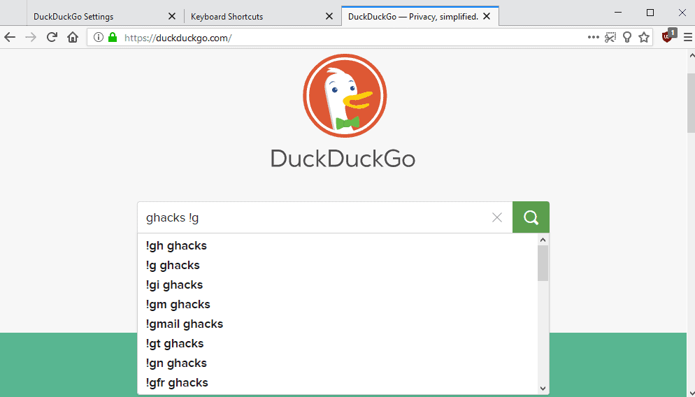 duckduckgo search tips