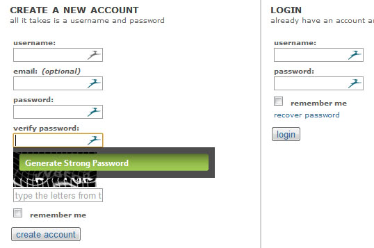 generate strong password