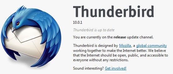 thunderbird 10.0.1