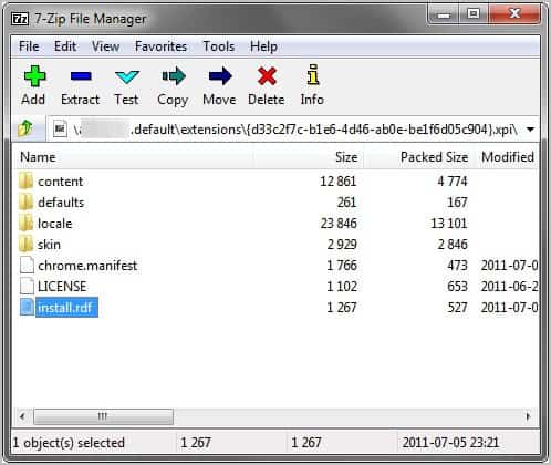 sconosciuto firefox addon