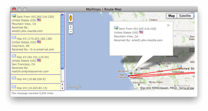 mailhop mapping