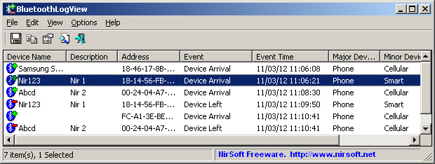 monitor bluetooth connections