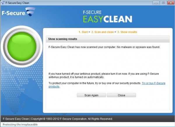 f-secure easy clean scan