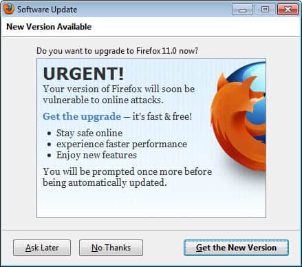 firefox 3.6 automatic update