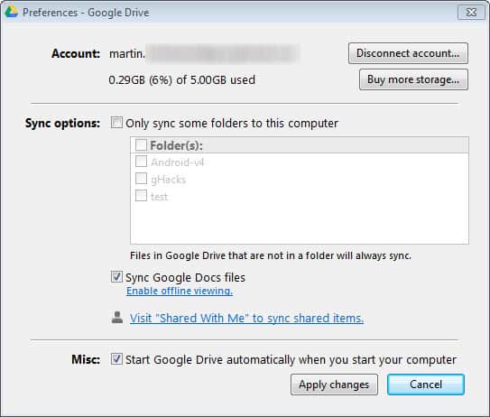 google drive for pc