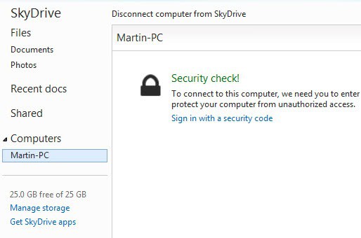 skydrive security check