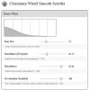 chromium wheel smooth scroller