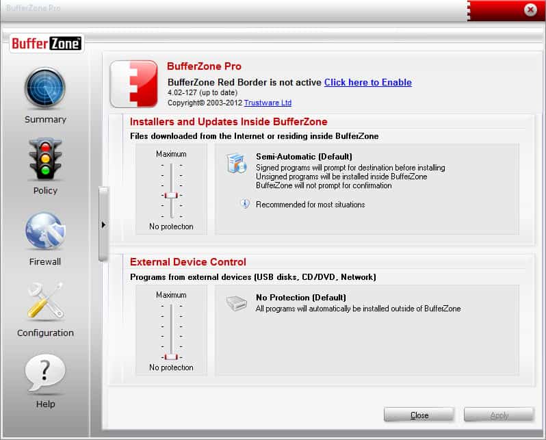 bufferzone sandbox