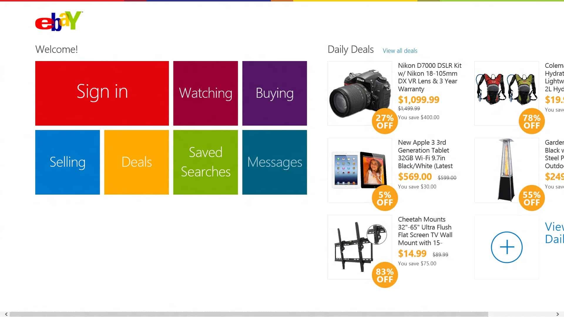 ebay app windows 8