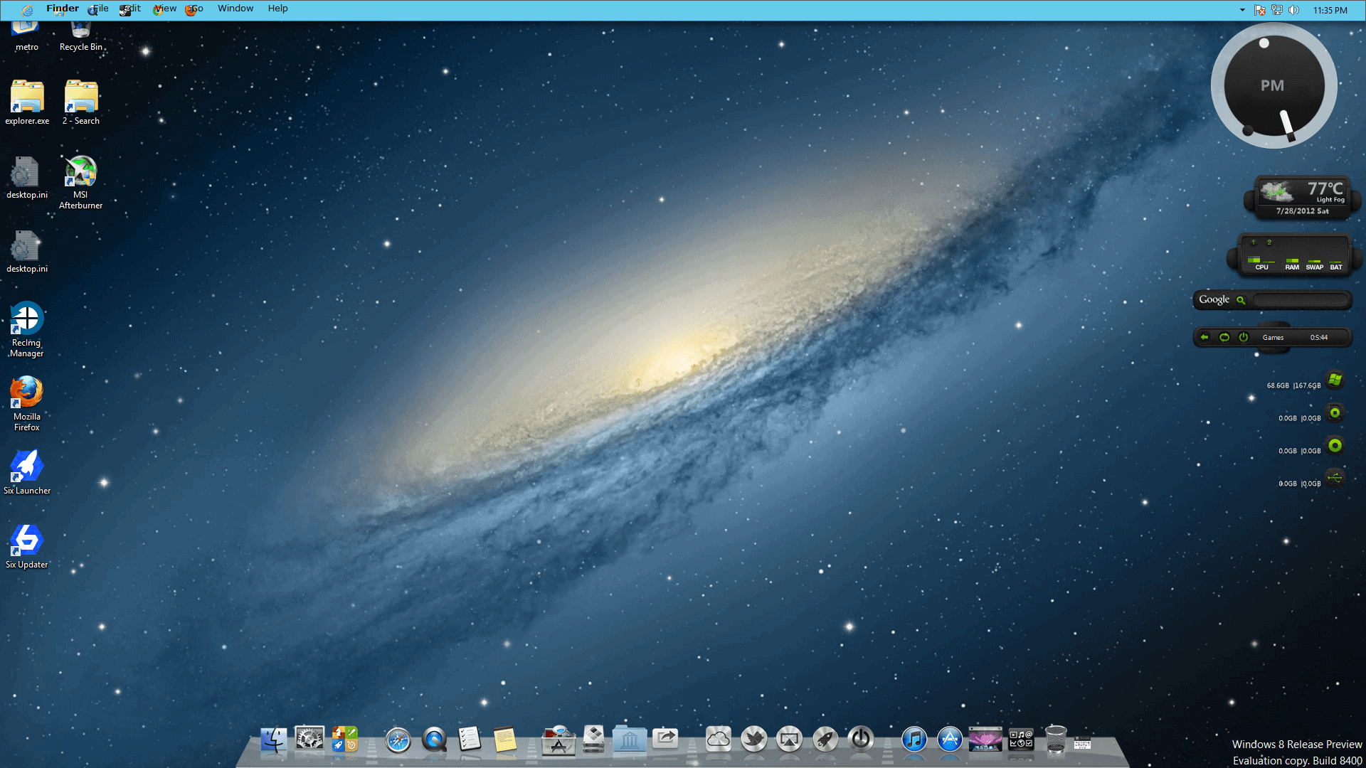 mac os x skin pack