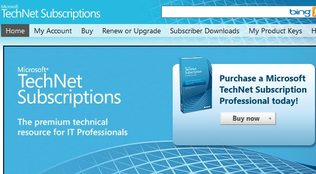 microsoft technet subscriptions