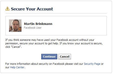 secure your facebook account
