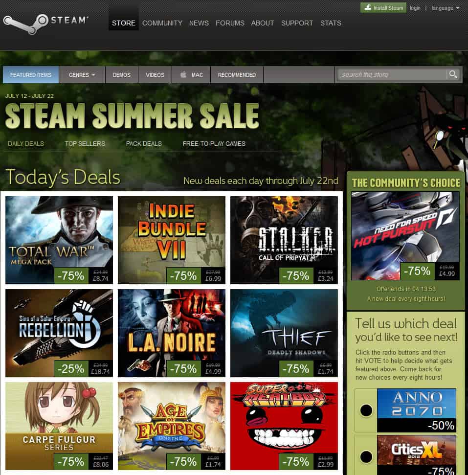 steam web store