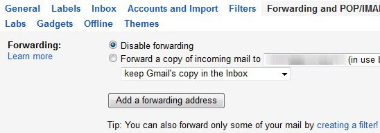 gmail forward email