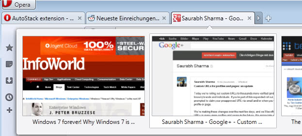 opera tab stack