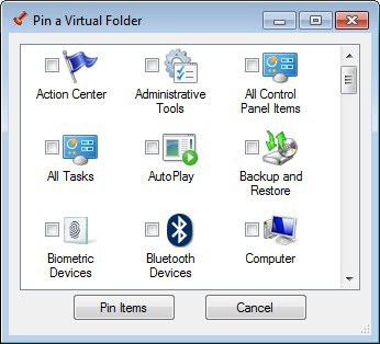 pin virtual folder