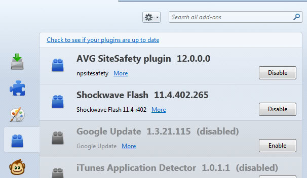 avg sitesafety plugin