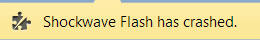 chrome shockwave flash crash