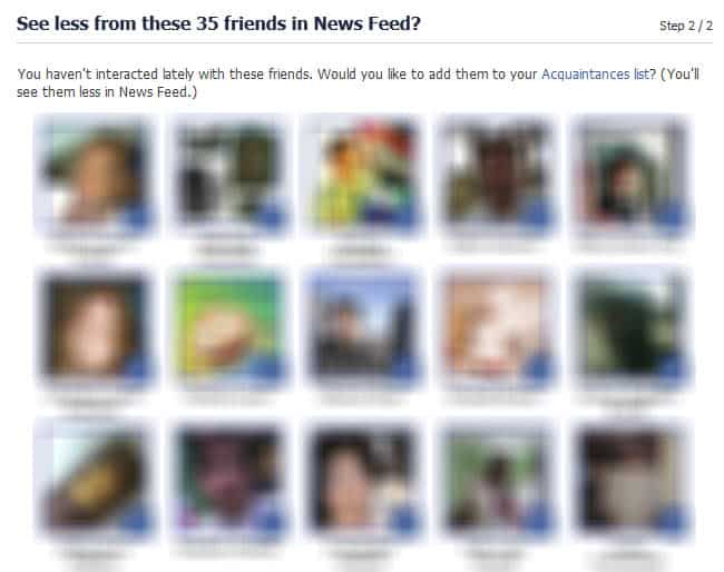 see less news from friends facebook