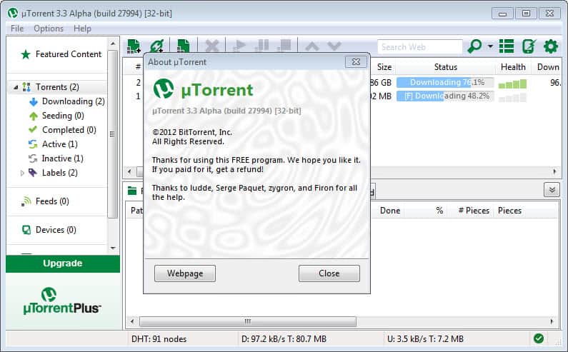 utorrent 3.3 alpha