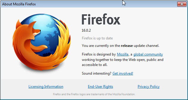 mozilla firefox 16.0.2