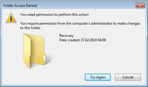 folder access denied