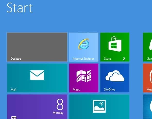 switch startpage windows classic desktop