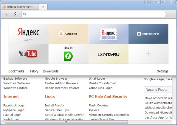 yandex web browser