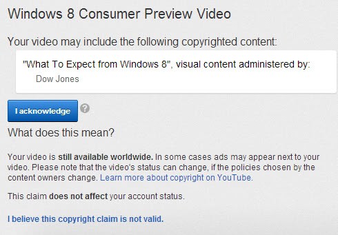 youtube copyrighted content