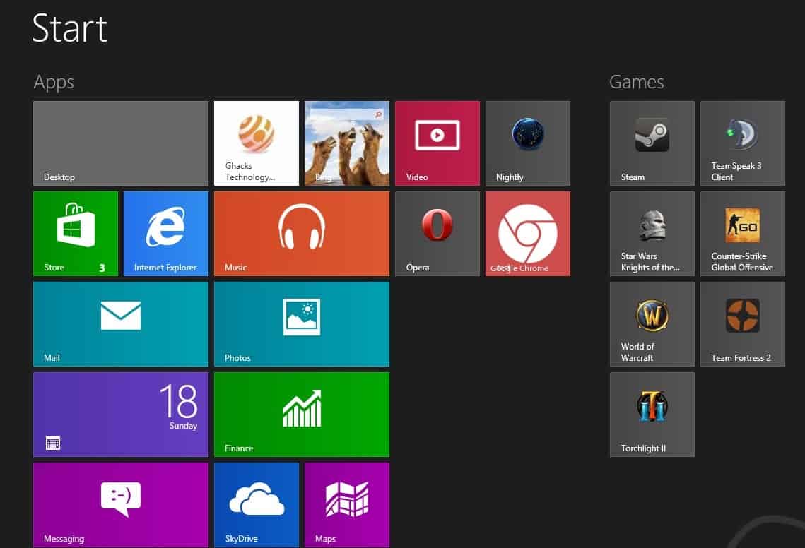 pin steam games to windows8 start screen