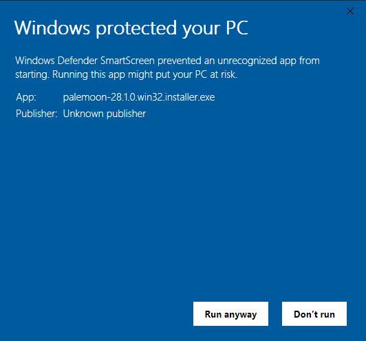 windows 10 protected your pc