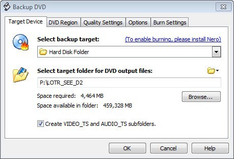 backup dvd