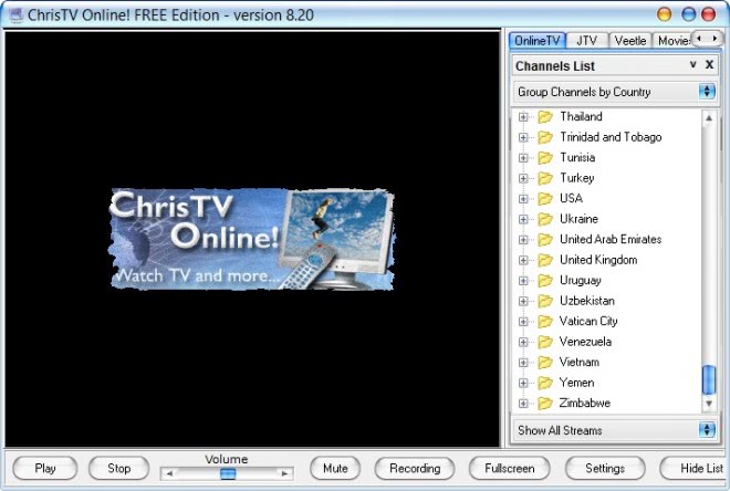 christv online main screen