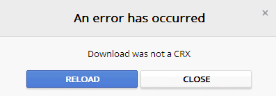 download was not a crx