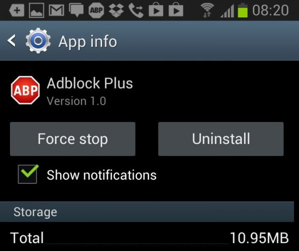 uninstall apps android