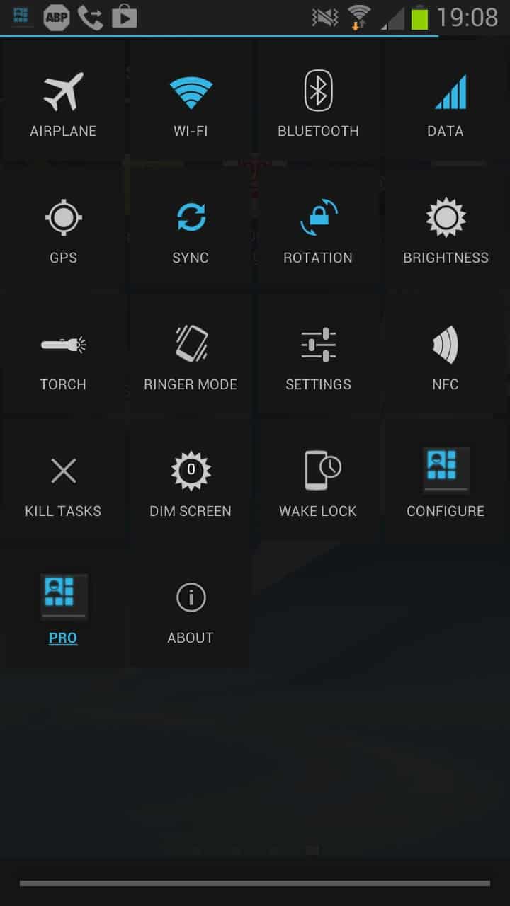 android quick settings