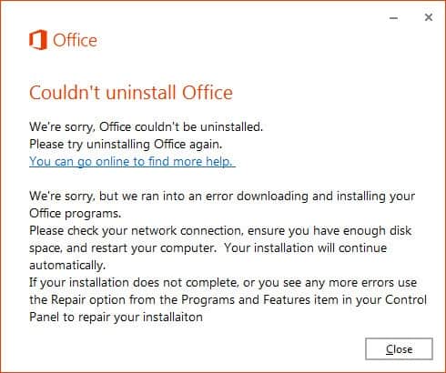 clean uninstall and reinstall office 365