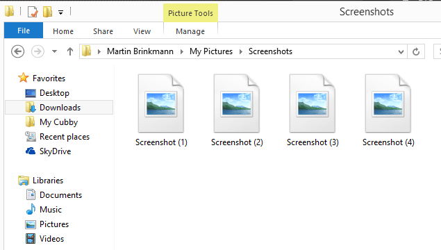 fullscreen screenshots windows 8