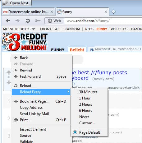 How to reload tabs automatically in your web browser