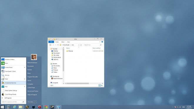 the minimal theme windows 8 screenshot