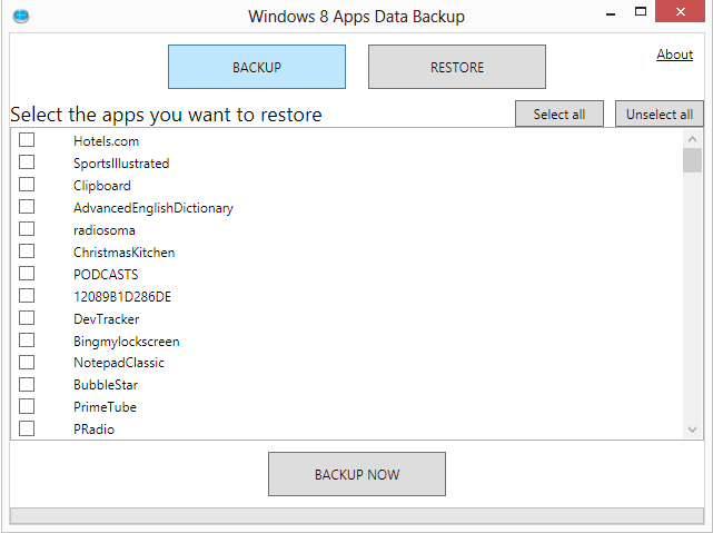 windows 8 apps data backup